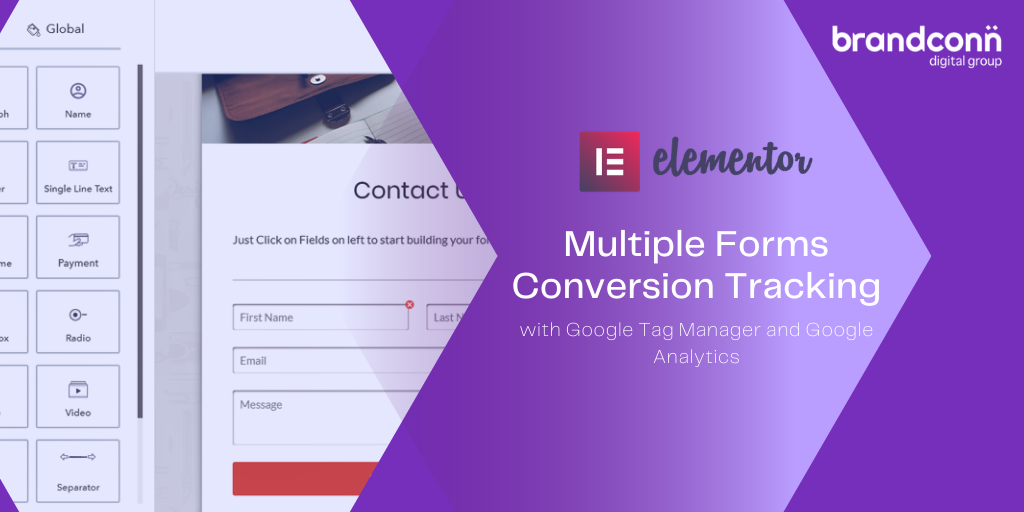 Elementor forms conversion tracking