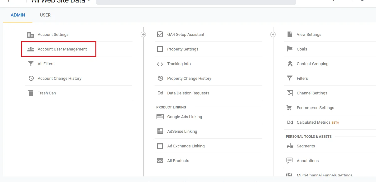 GA-User Management